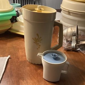Tupperware vintage pitcher and creamer